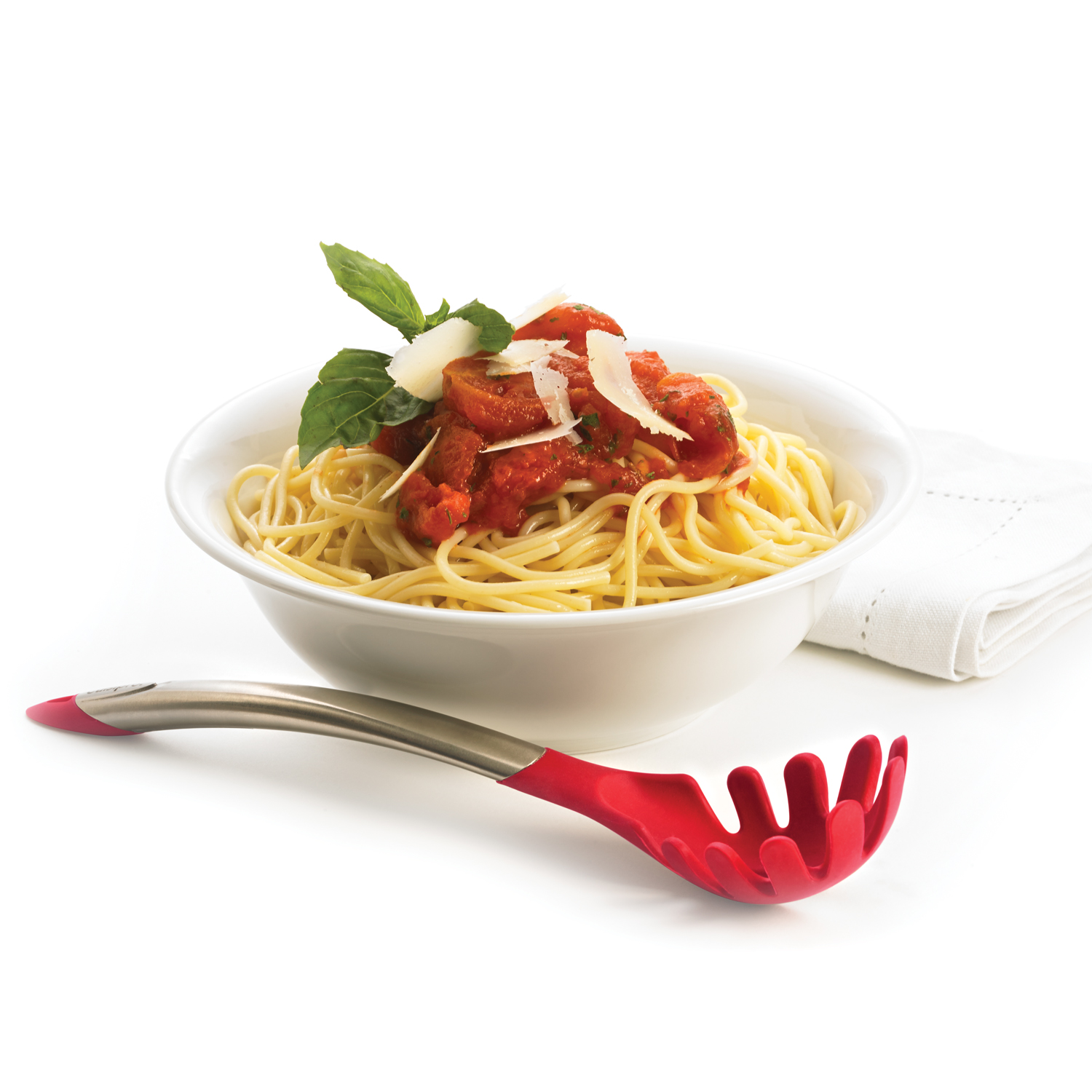 Elegance Serie | Spaghettilöffel aus satiniertem Edelstahl