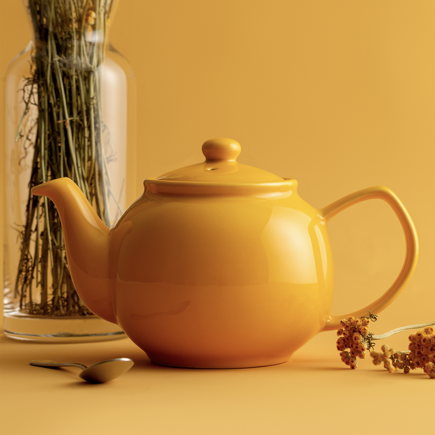Teekanne | glänzend semfgelb | 6 Tassen