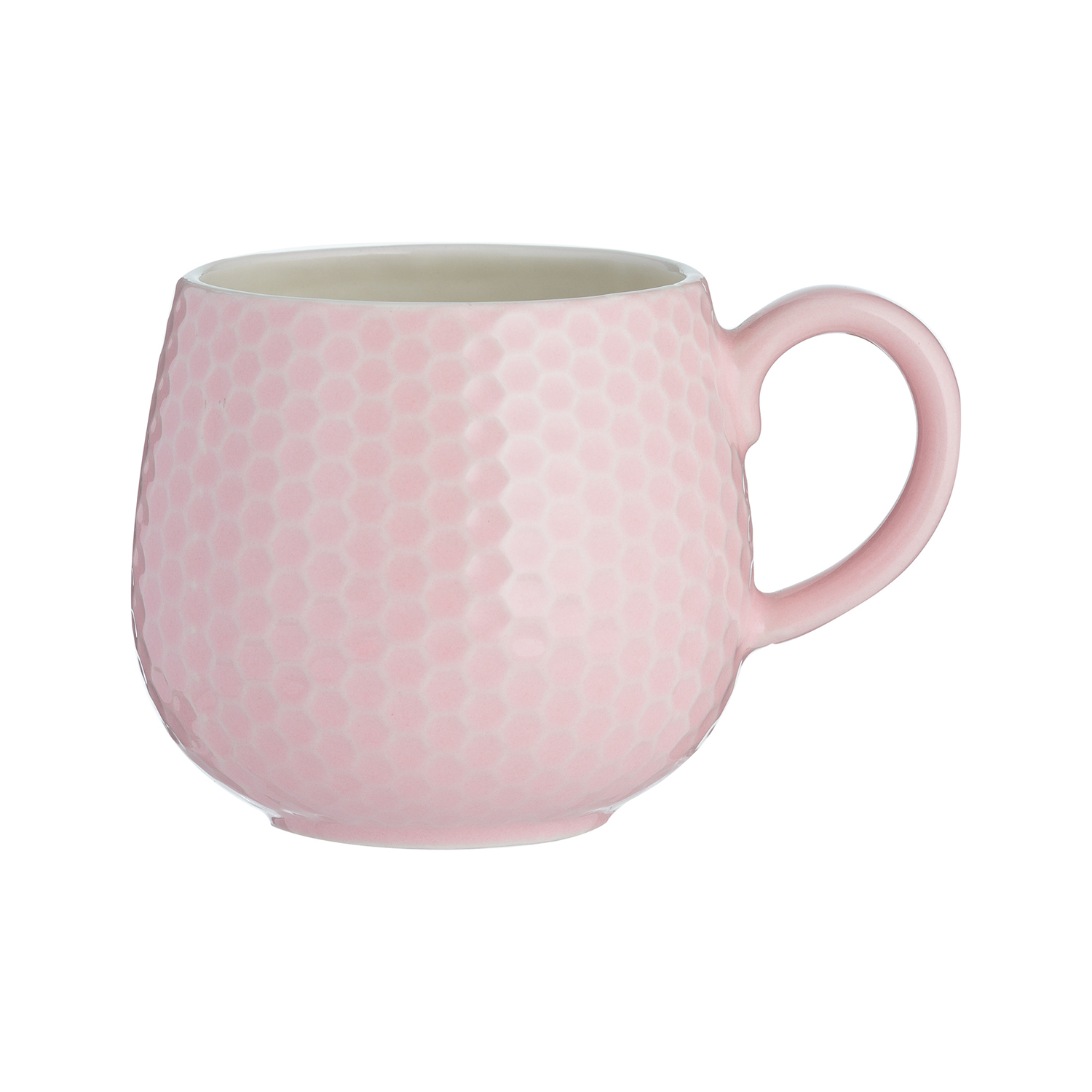 Geprägte Tasse | Honigwaben pink, 350 ml
