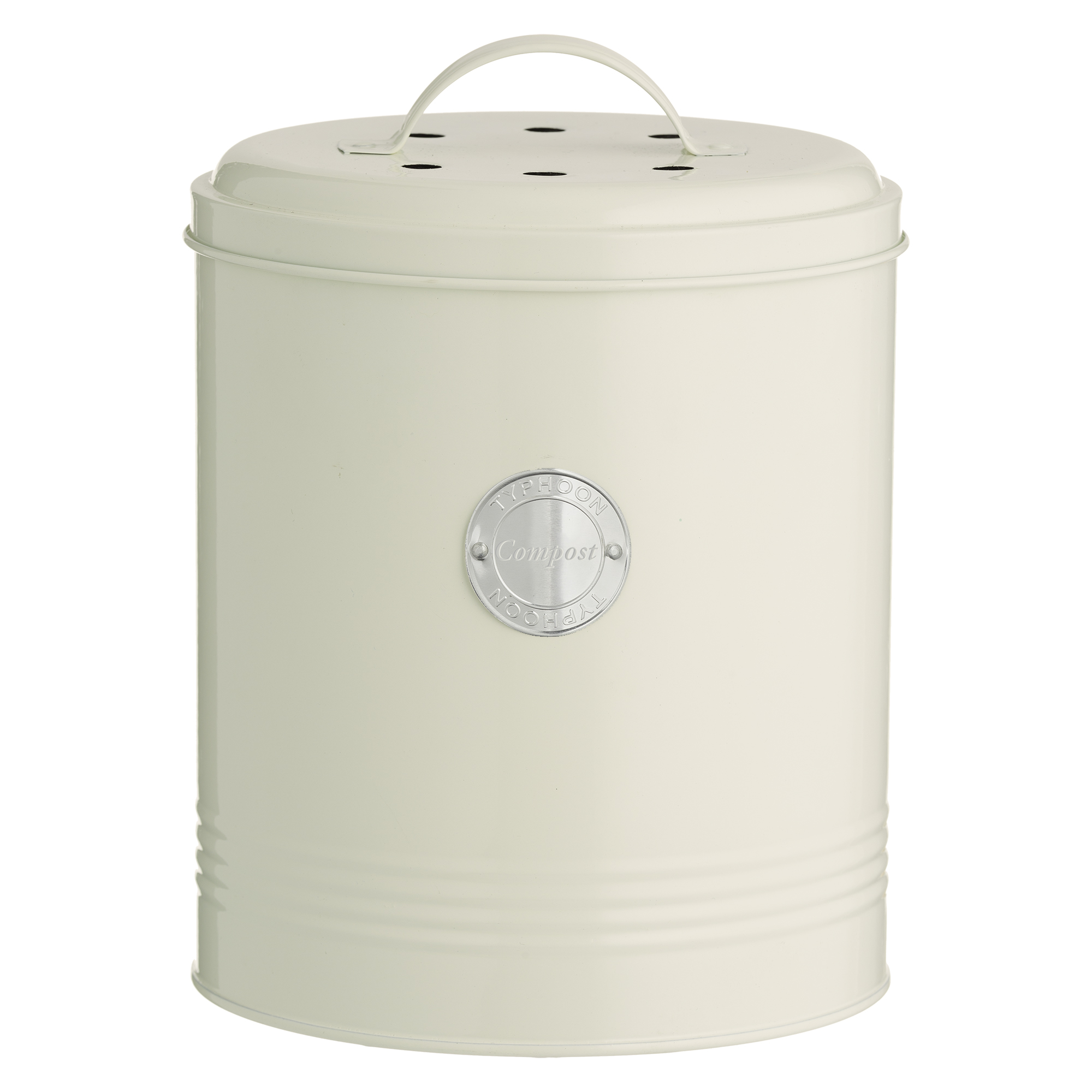 LIVING Collection | Kompostbehälter, pastellcreme, 2,5 Liter