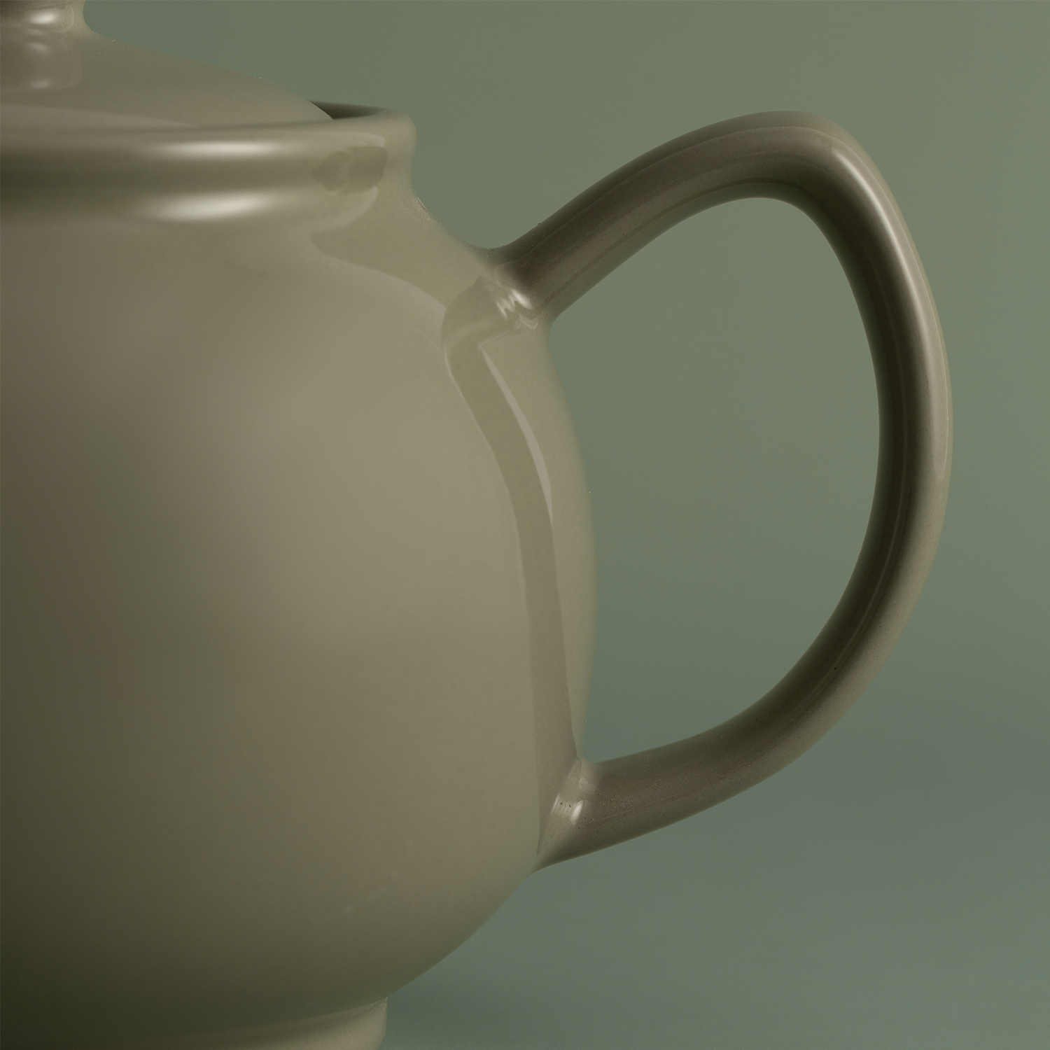 Teekanne |glänzend salbeigrün | 2 Tassen