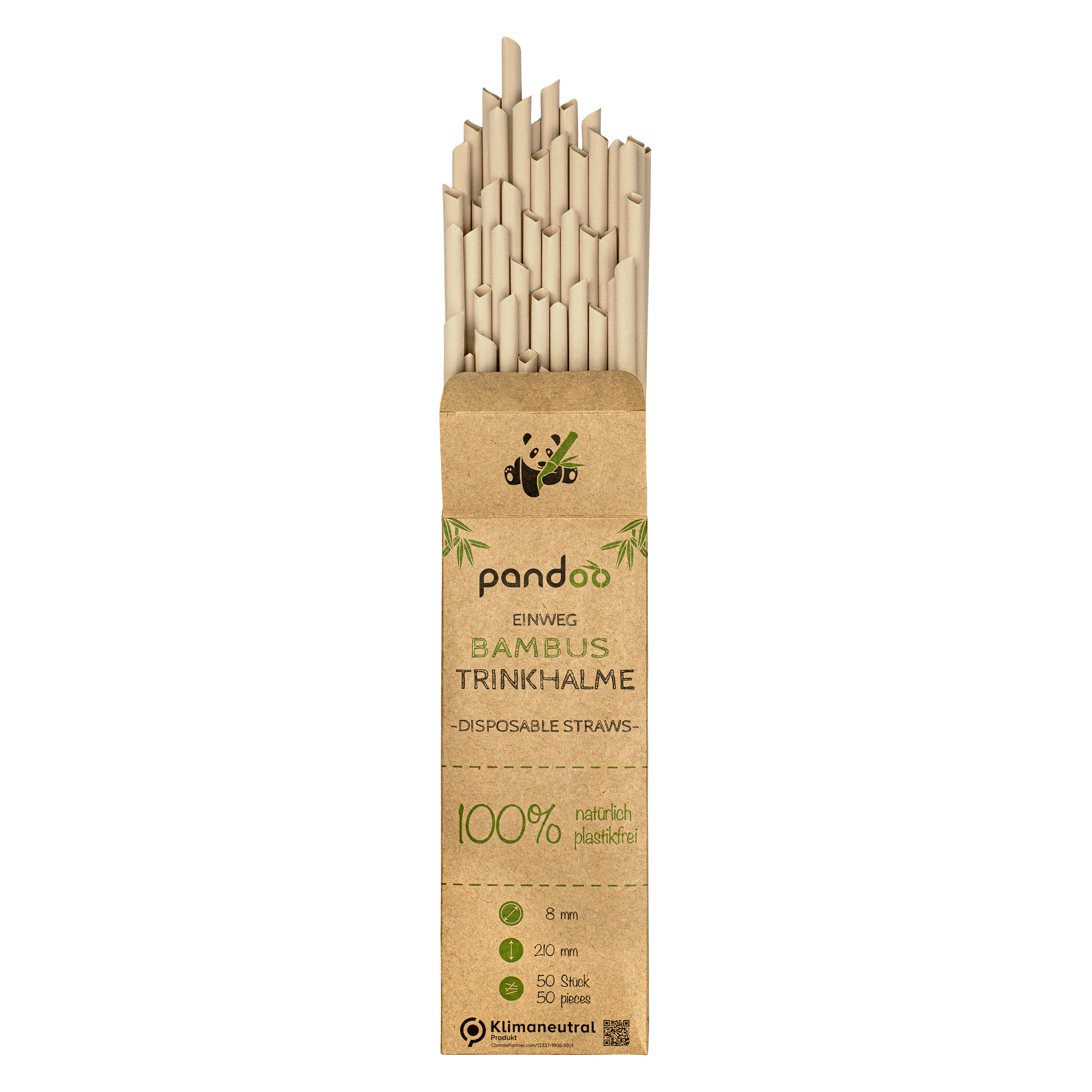 Bambus-Einweg-Strohhalme